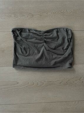 Vintage Garage Strapless Ruched Tube Top
